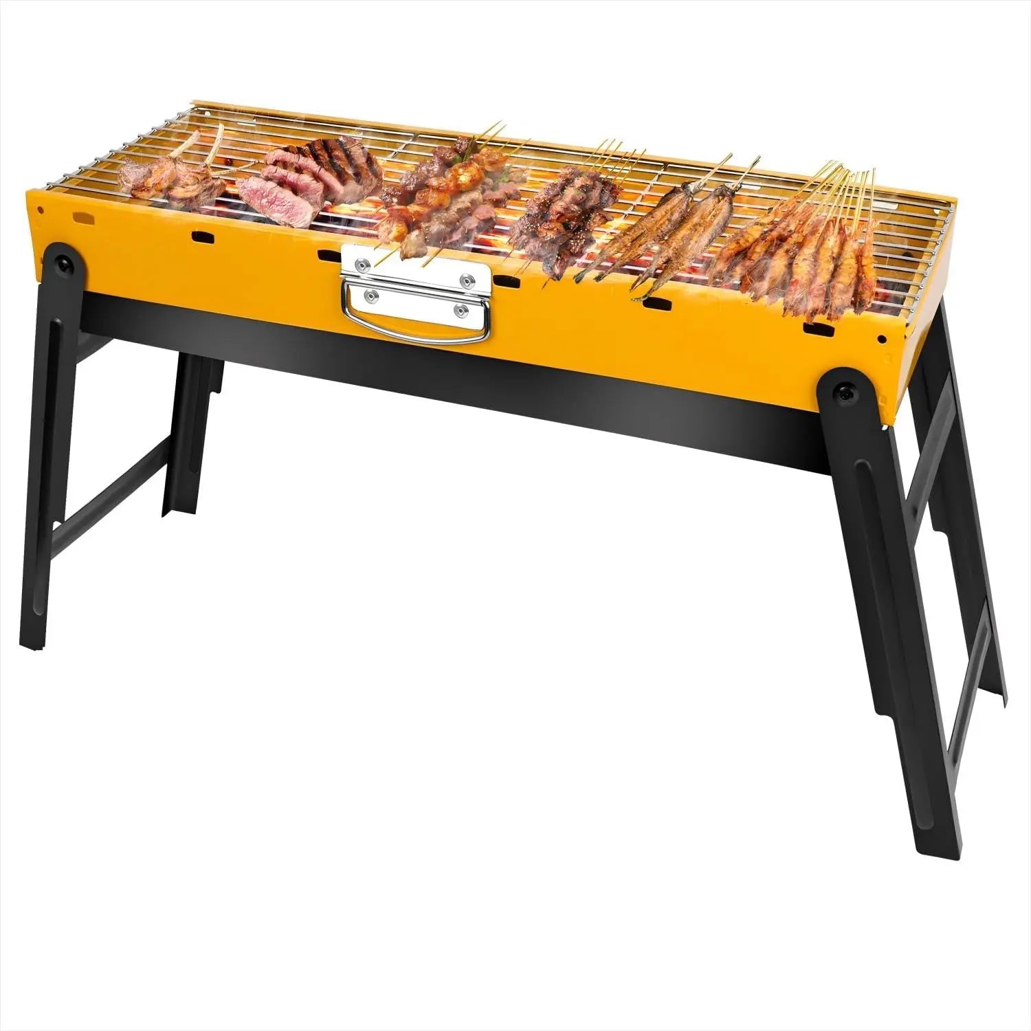 Portable Charcoal Grill 24'x13'x9', Lightweight Folding