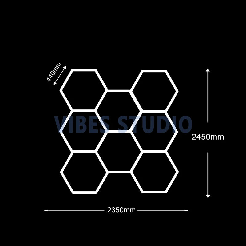 Ultra Bright 6500K Cool White Hexagon LED Lighting