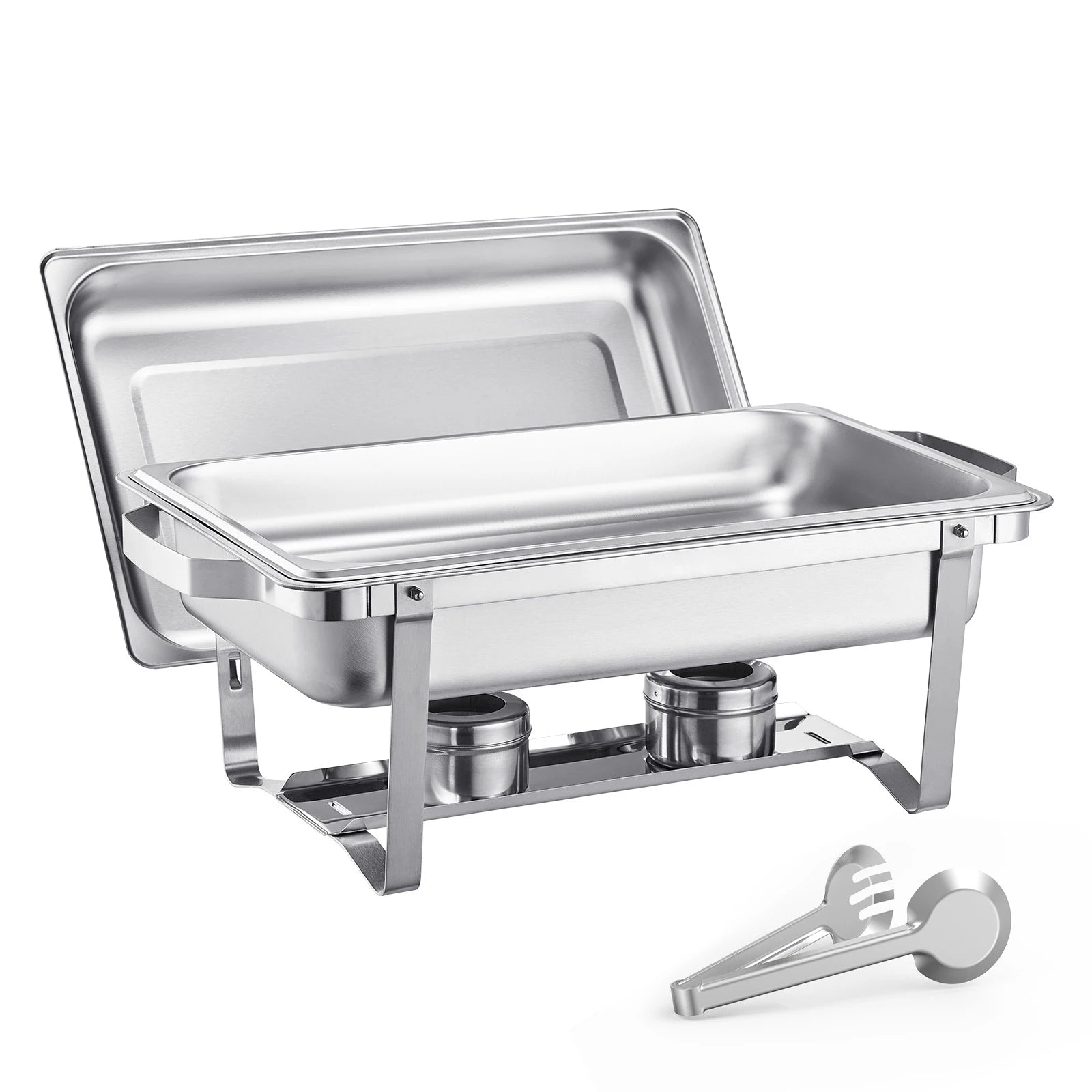 8 Qt 4 Pack Chafing Dish Buffet Set Stainless Steel