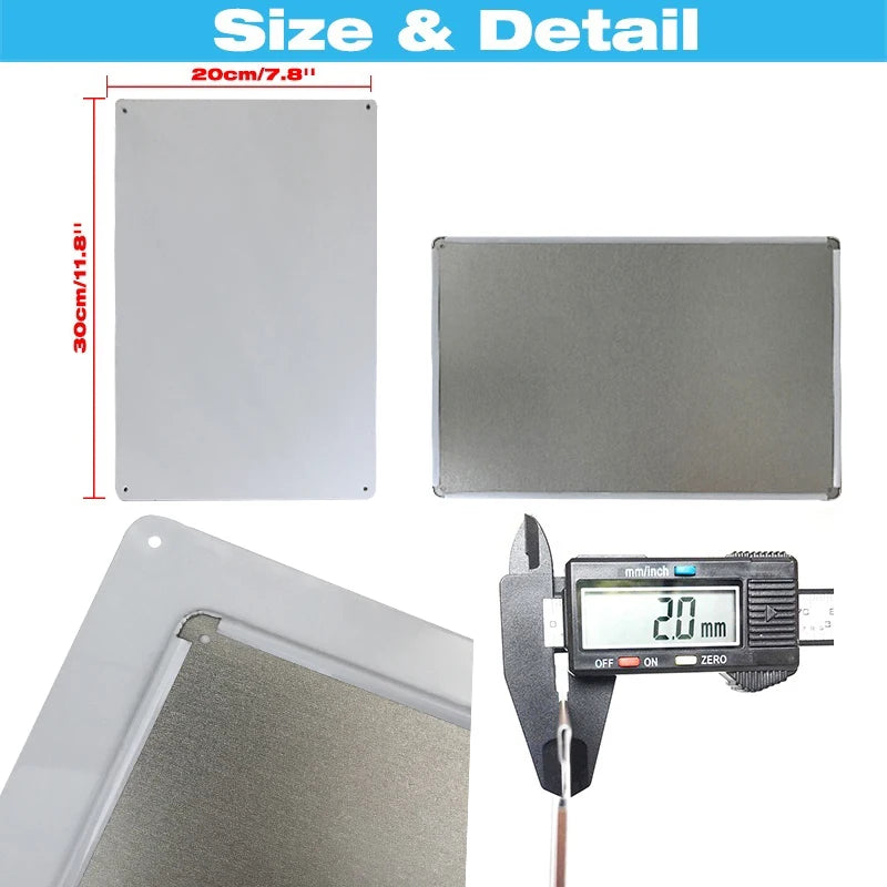 Vintage Metal Plate Tin Sign Plates