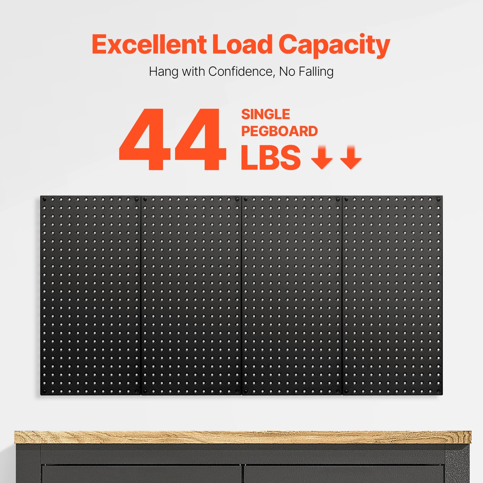 24" x12" 4pcs Metal Pegboard Panels