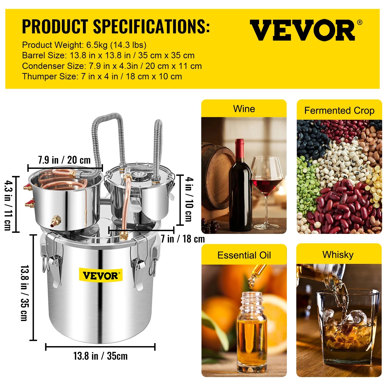 12L 20L 30L 50L Alcohol Brewing Distiller