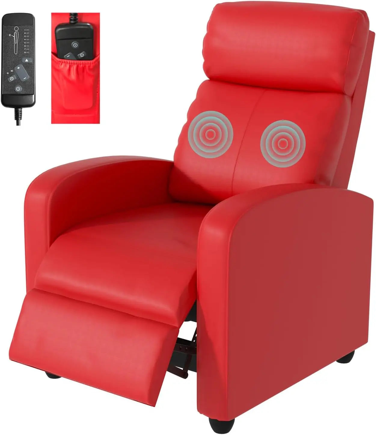 Massage Recliner Chair, with Remote Control,