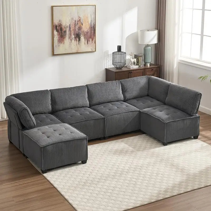 Modular Sectional Sofa U-Shaped Couch