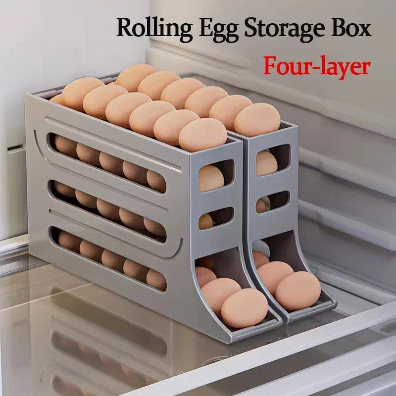 4 Tiers Egg Holder for Fridge，