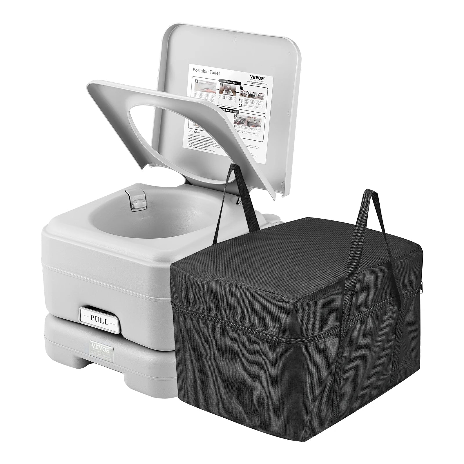 Portable Toilet for Camping Porta Potty Push-Button