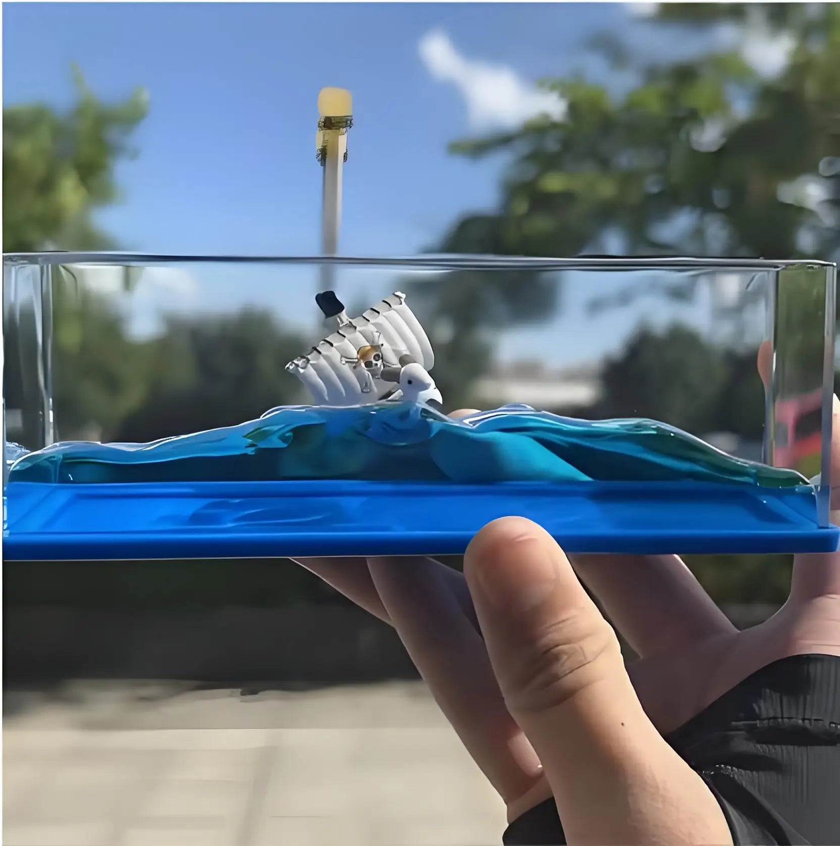 Cruise Fluid Drifting Bottle Desktop Decoration