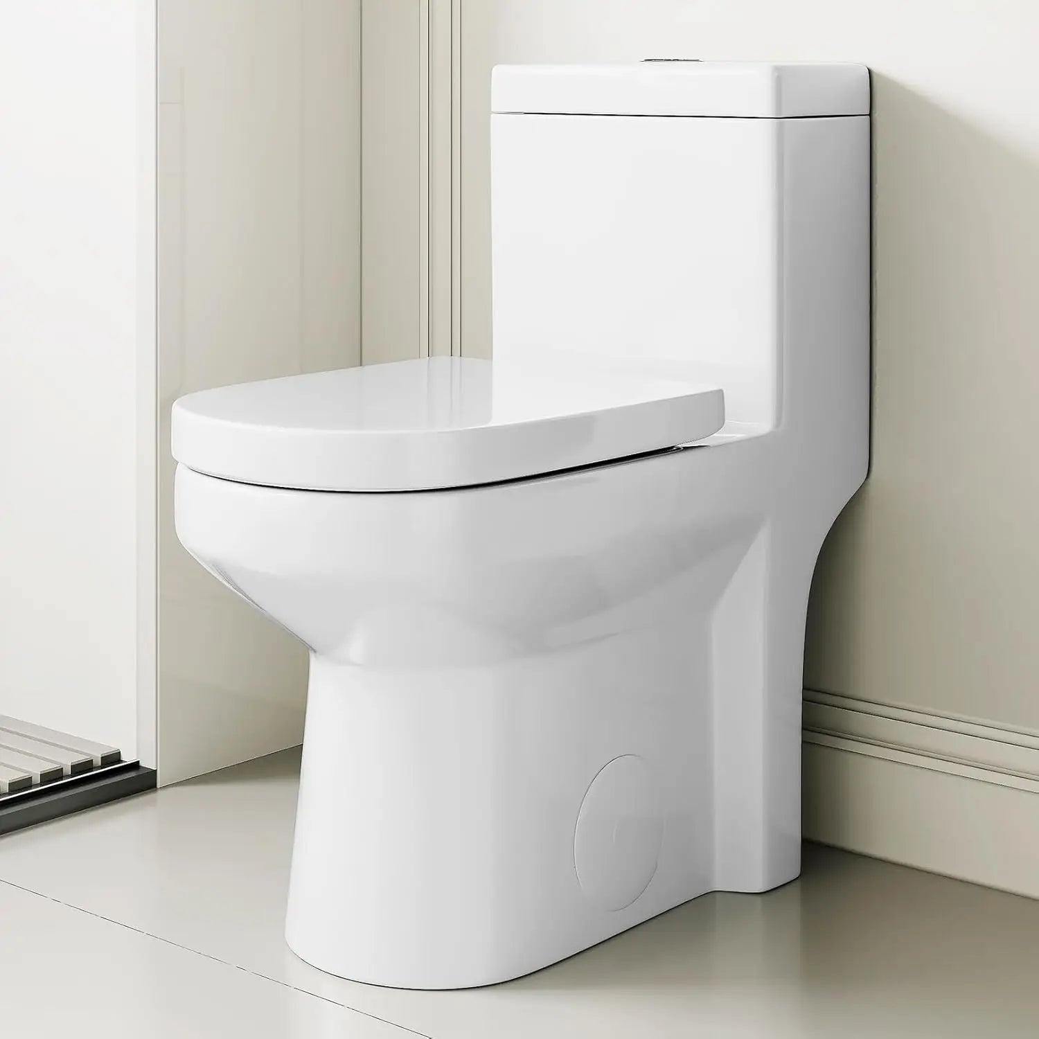 Compact One Piece Toilet for Bathroom, Space-Saving