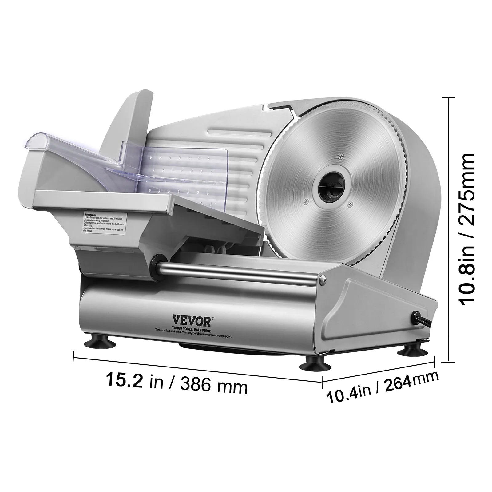 Electric Deli Food Slicer Adjustable Thickness