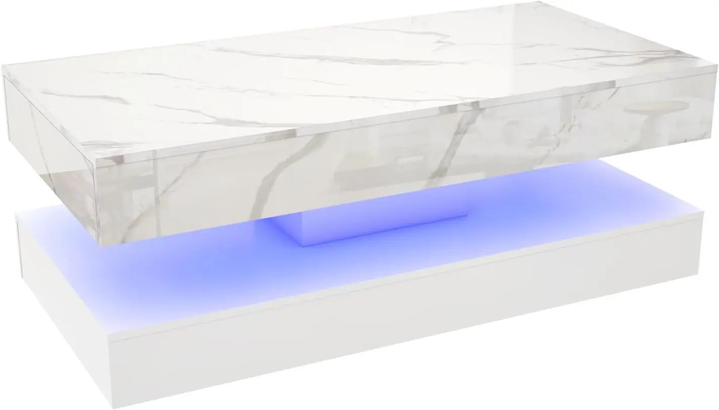 Modern Stylish Coffee Table with LED lights,