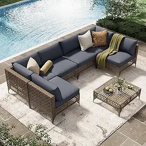 U-MAX 7 Piece Outdoor Patio Furniture Set