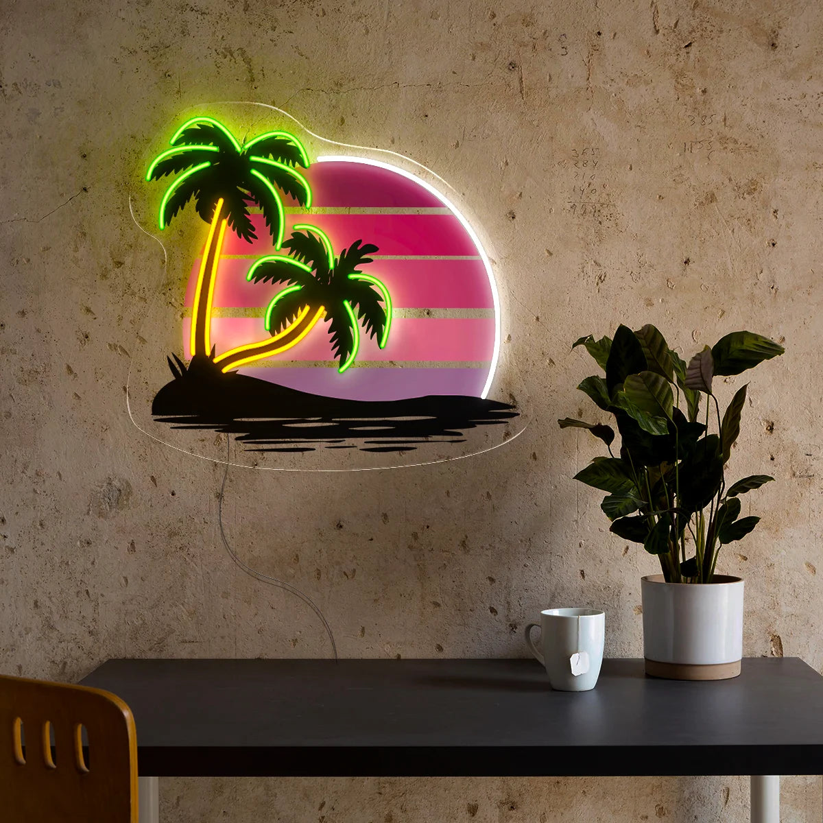 Tree Neon Sign Wall Art Decor