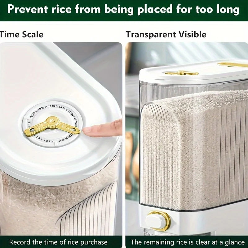 5kg/10kg Rice Dispense Storage Container with Measuring Cup
