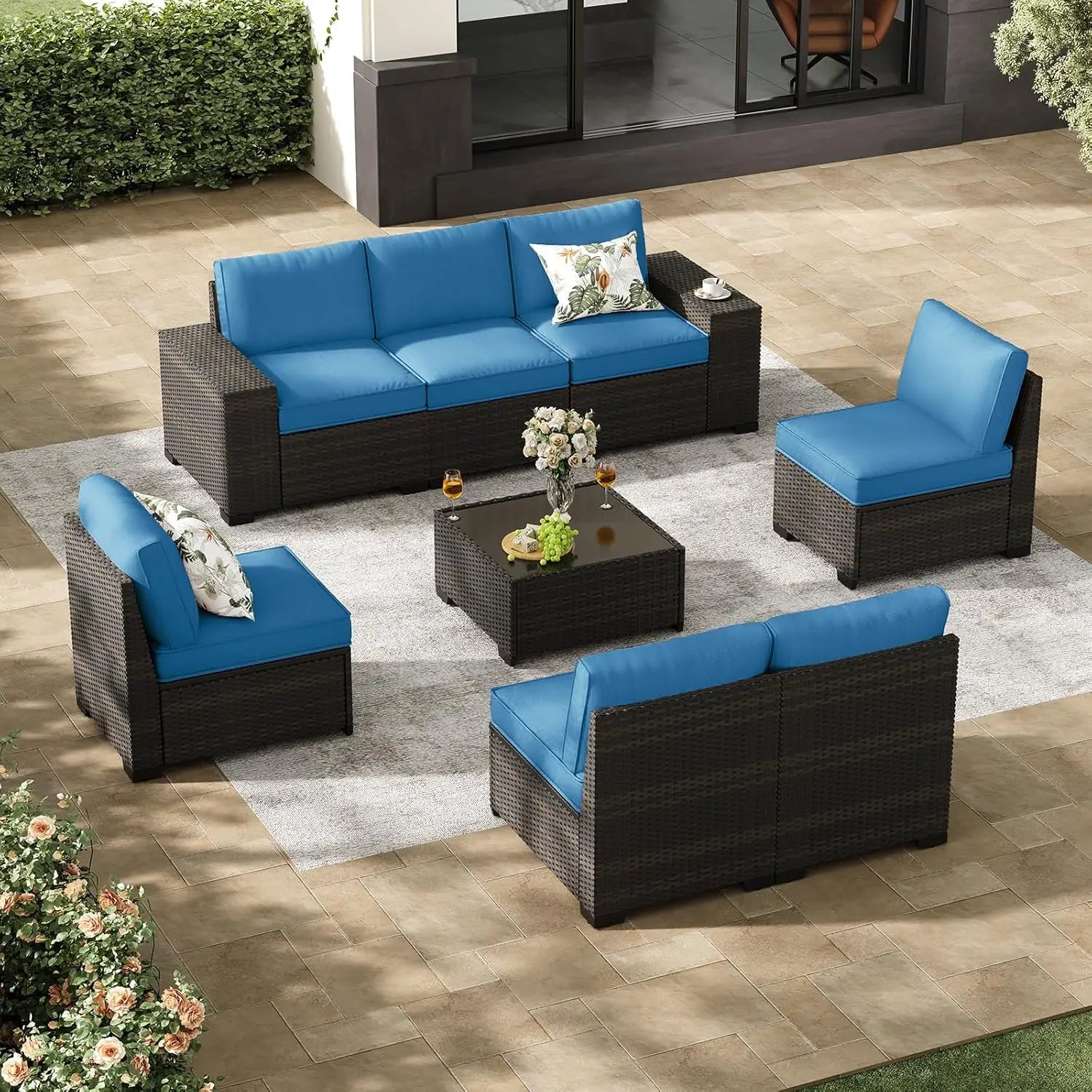 8-Piece Patio Furniture Set, All-Weather Outdoor