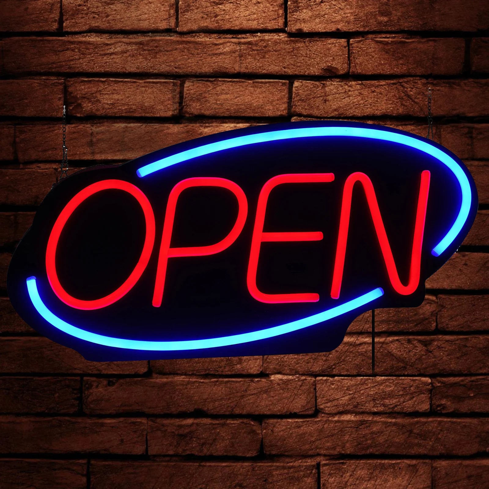 "Open" Wall-Mounted Bar Light Sign,