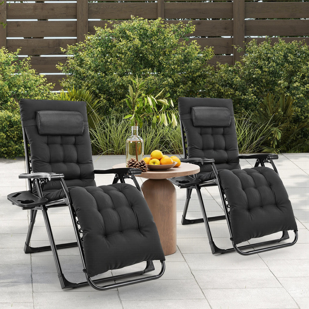 Zero Gravity Recliner Camping Patio Lounge Chair