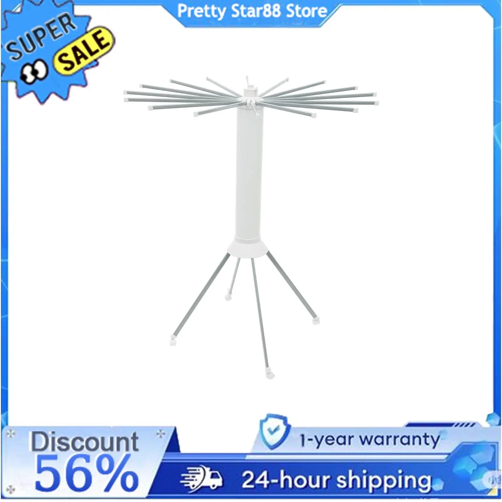 Clothes Drying Rack Anti-Rust Foldable Four-Legged