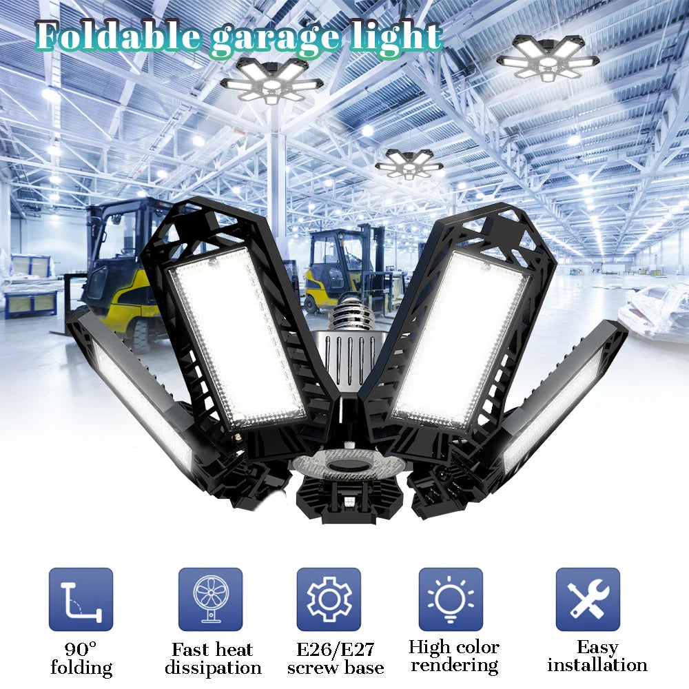 Folding Garage Lighting 120W LED Light