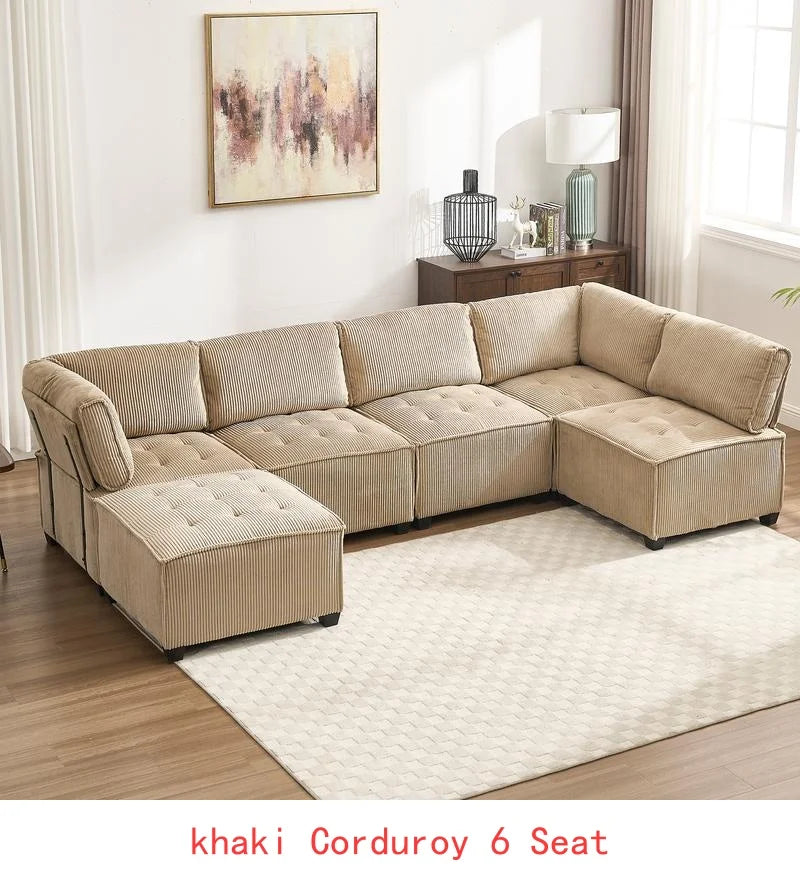 Modular Sectional Sofa U-Shaped Couch