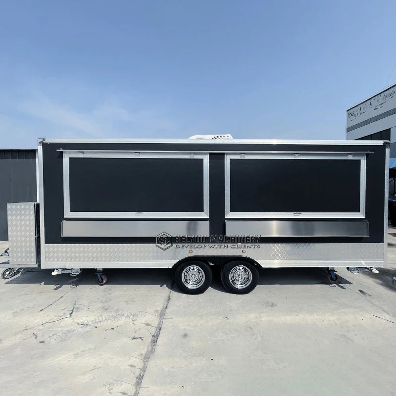 Fast Food Truck Mobile BBQ Trailer Ice Cream