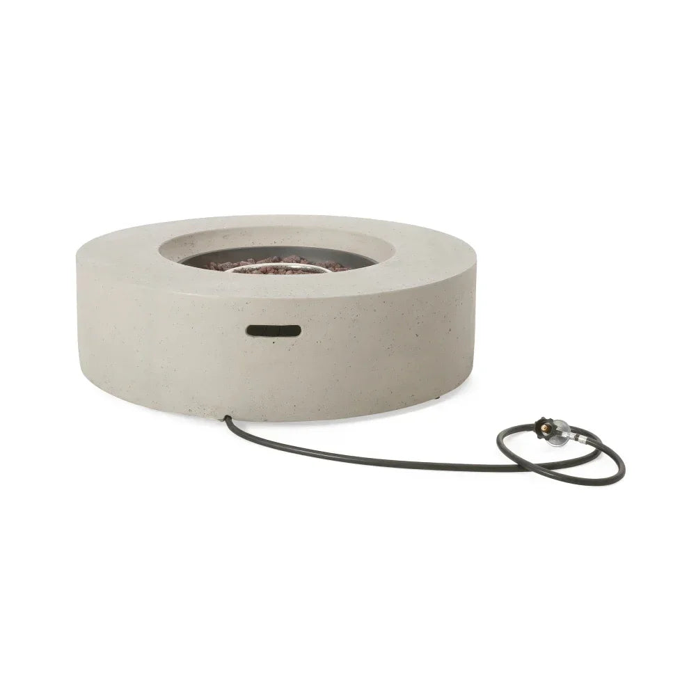 50000 BTU Round Outdoor Concrete Propane Fire Pit