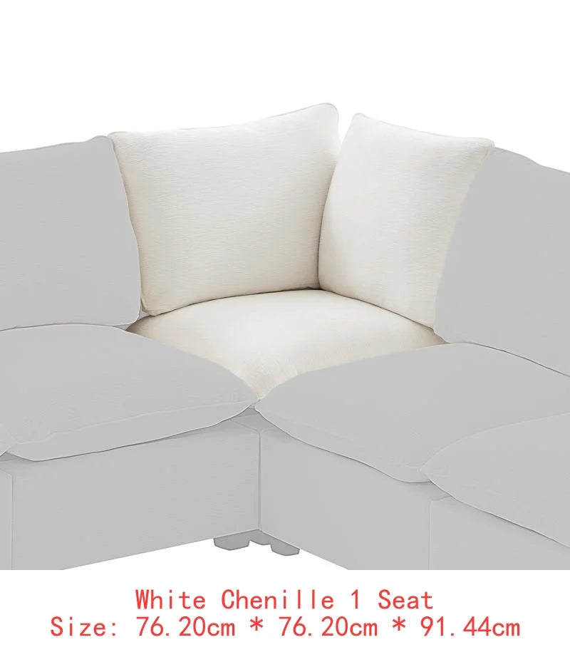 110in 7-Seat Modern U-Shape Modular Sofa Set,