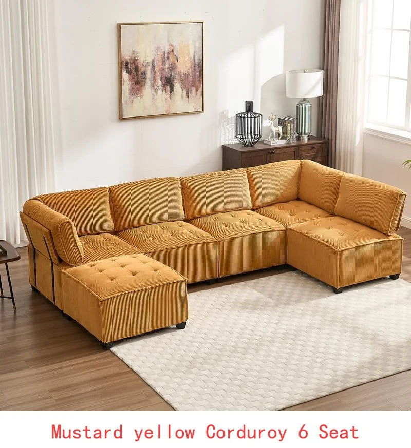 Modular Sectional Sofa U-Shaped Couch