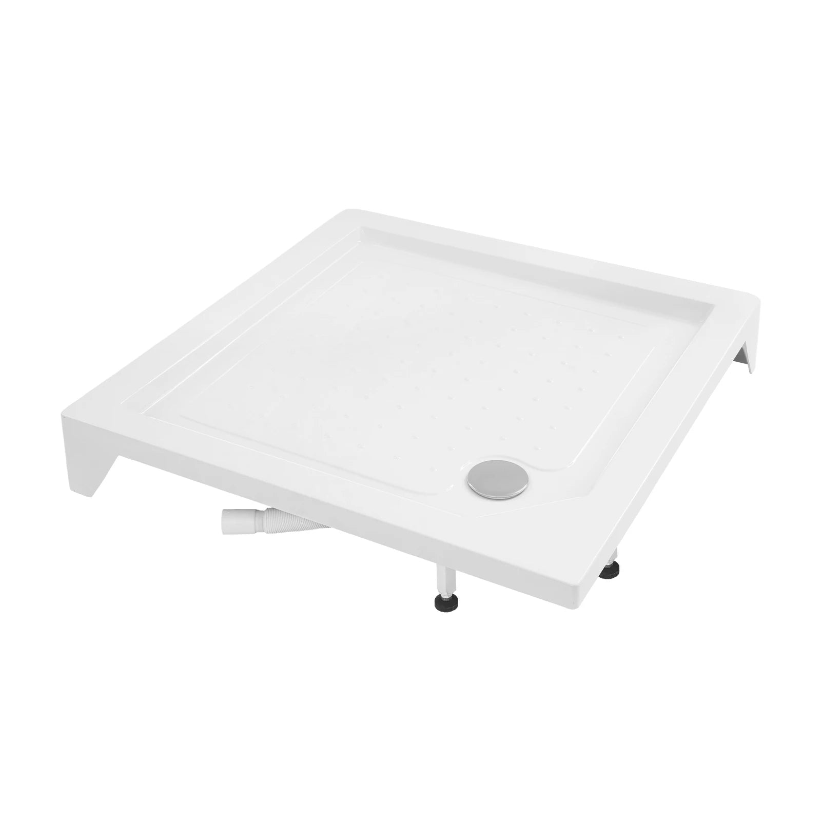 85*85*14cm Shower Base with Drain Hose 260kg/570lbs