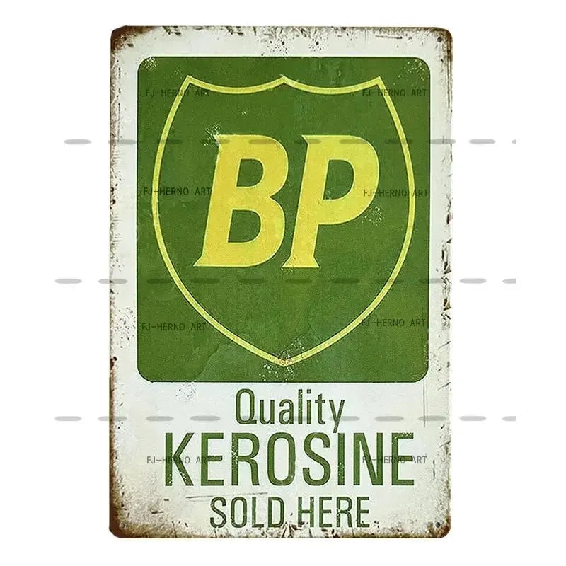 Vintage Motor Oil Gas Car Tin Sign