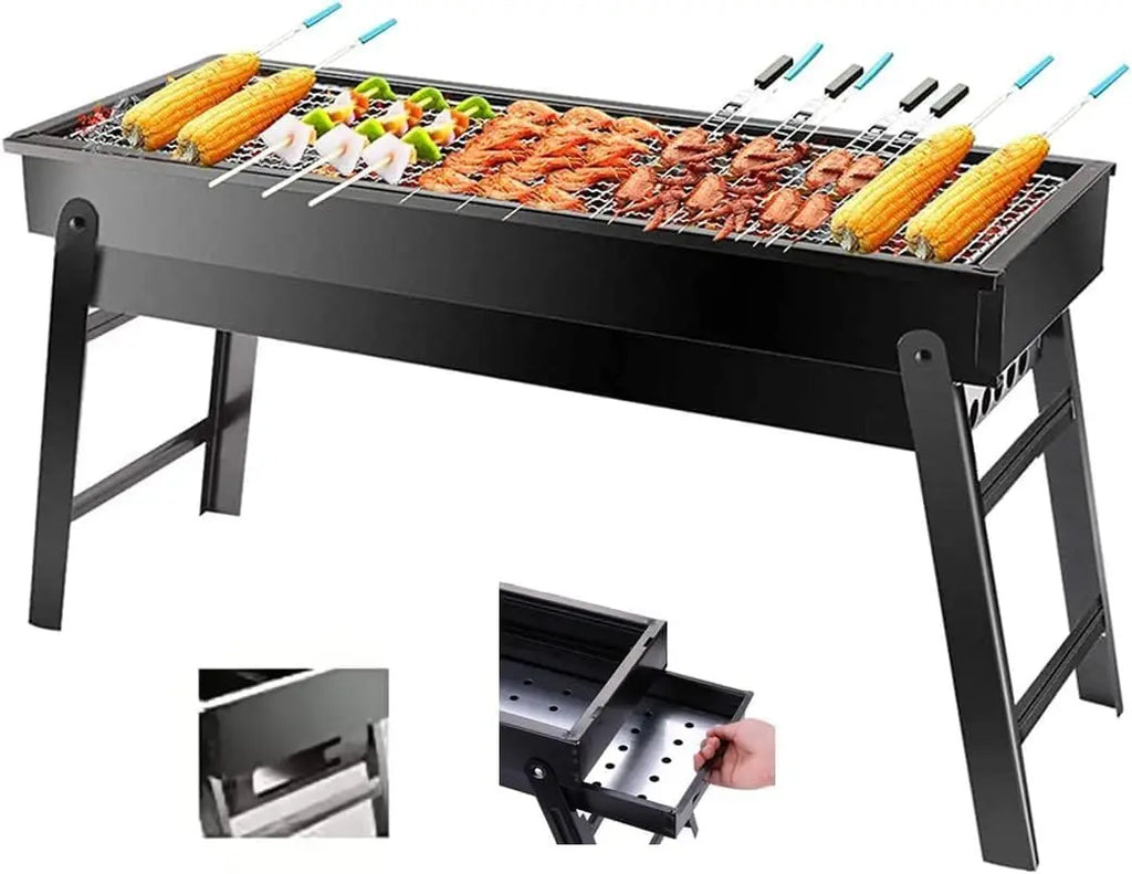 Portable Charcoal Grill 24'x13'x9', Lightweight Folding