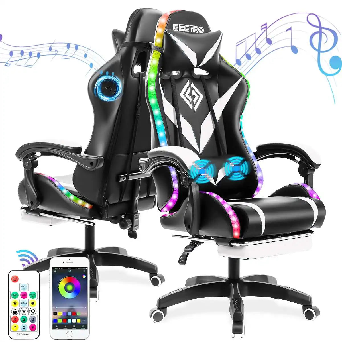 135 Degrees Gaming Chair  Bluetooth Speaker