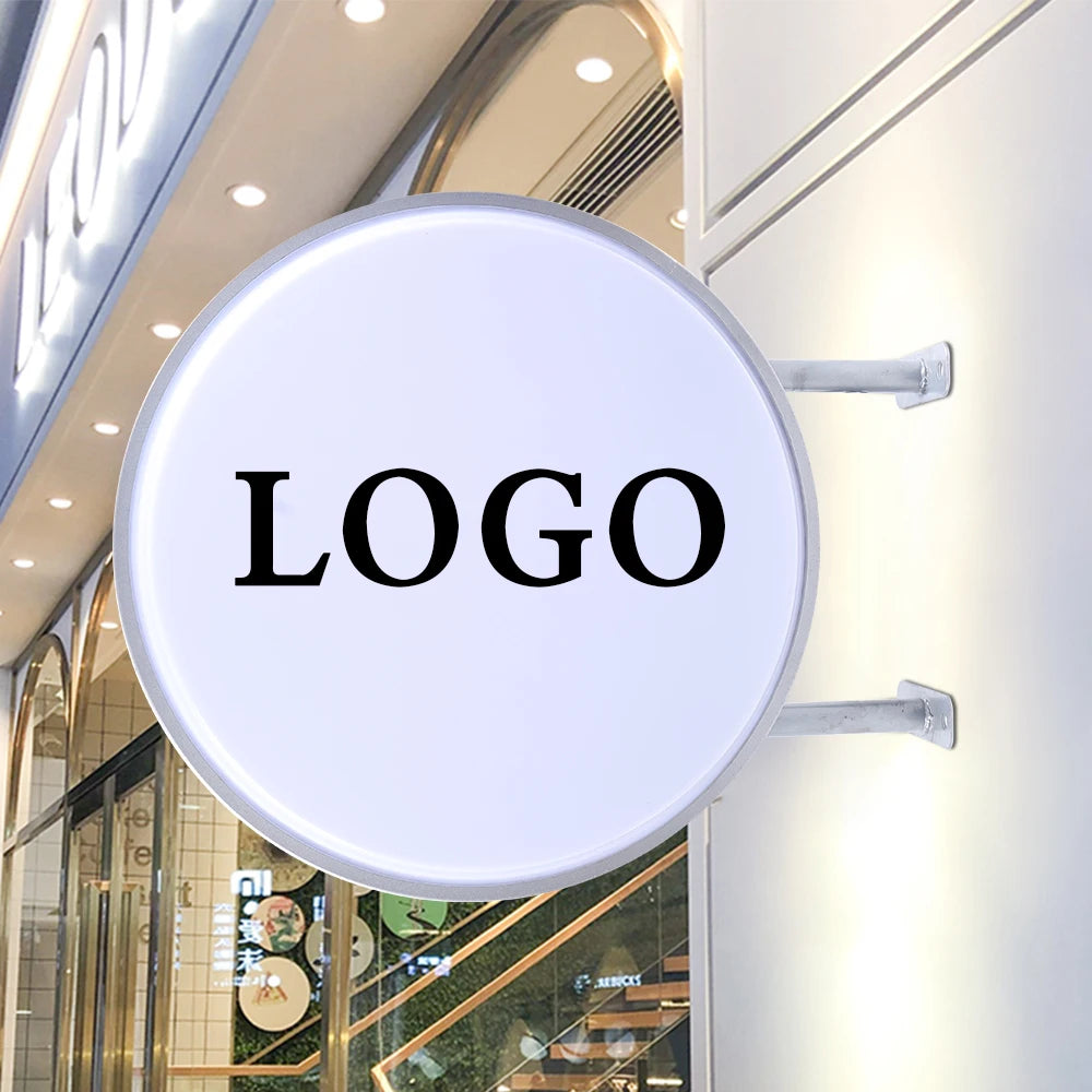 Waterproof LED Double Sided Round Advertising Light