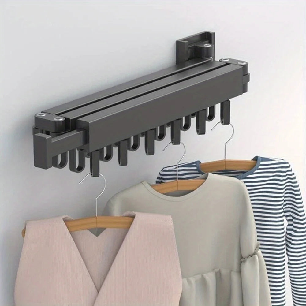 Folding Clothes Rack Household Wall Mounted