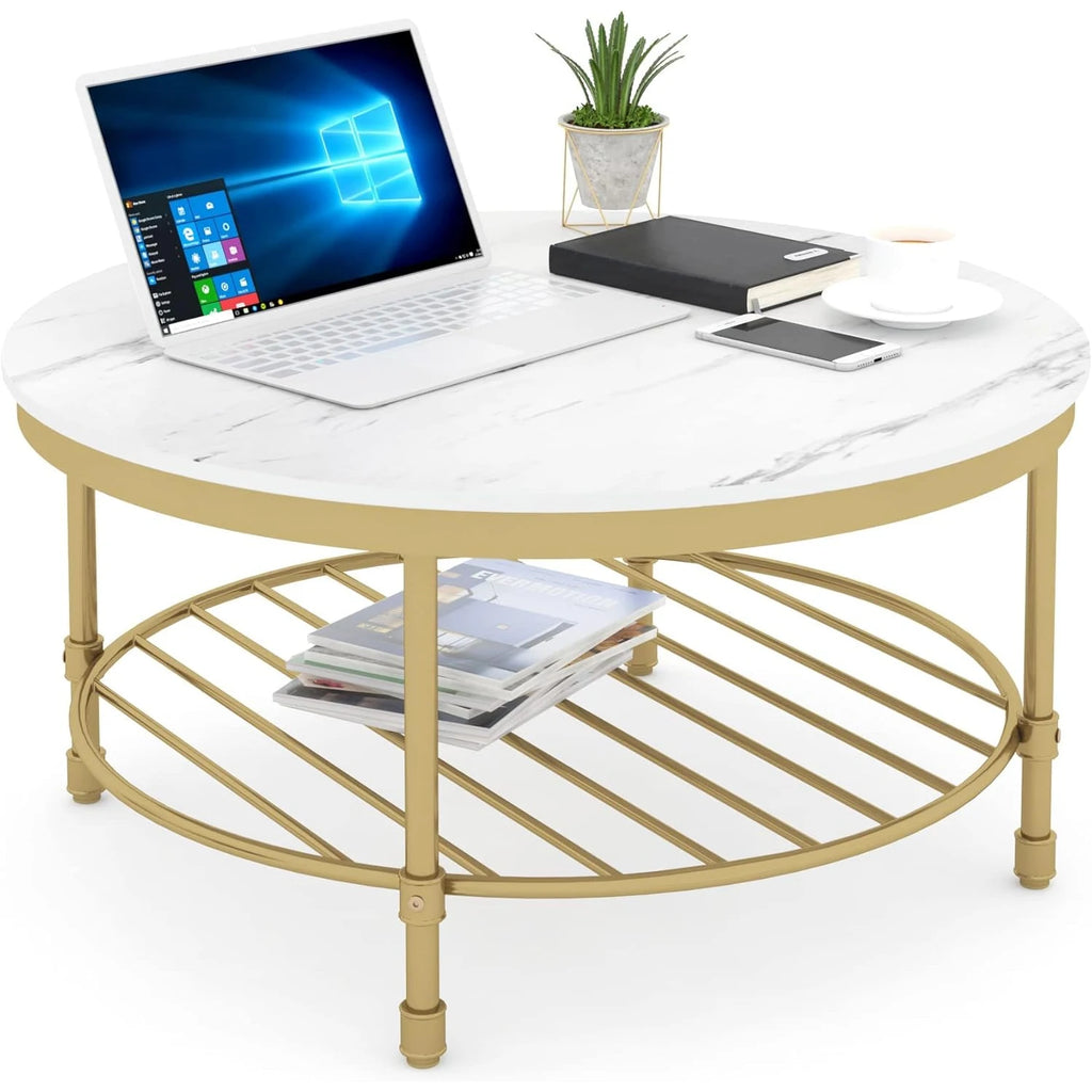 2-Tier Round Coffee Table