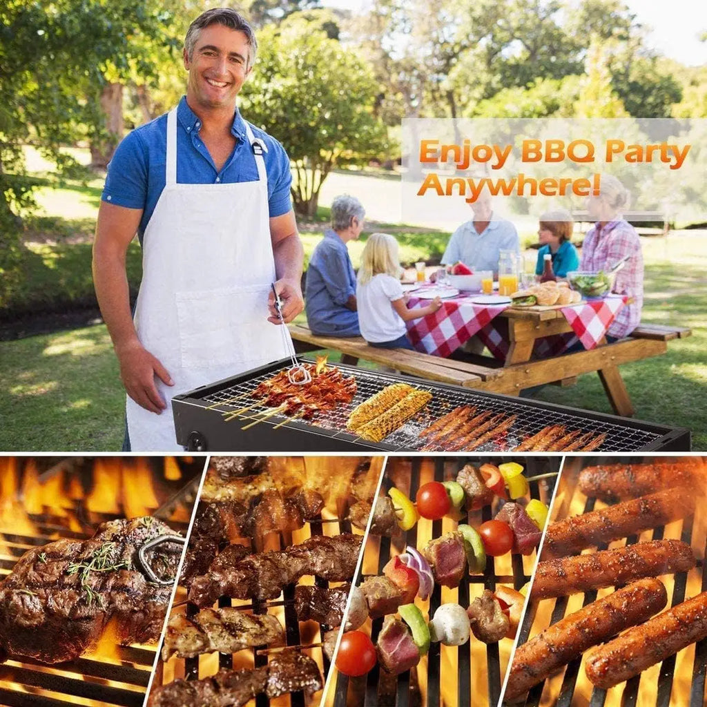 Portable Charcoal Grill 24'x13'x9', Lightweight Folding