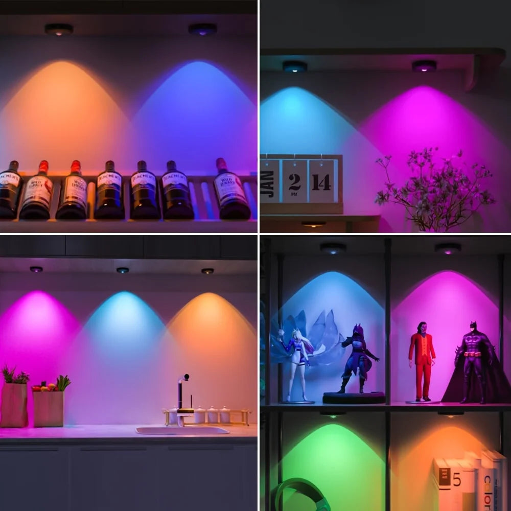4PACK picture light set with remote control 13RGB colors