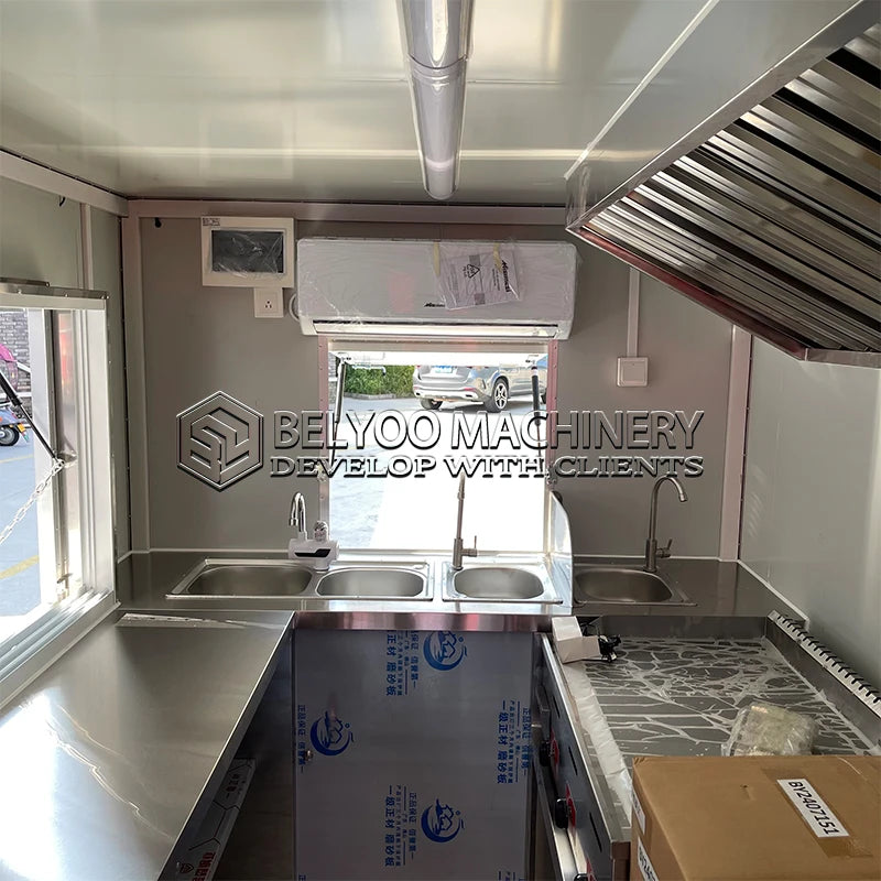 Food Truck Trailer Fully Equipped BBQ Food Trailer