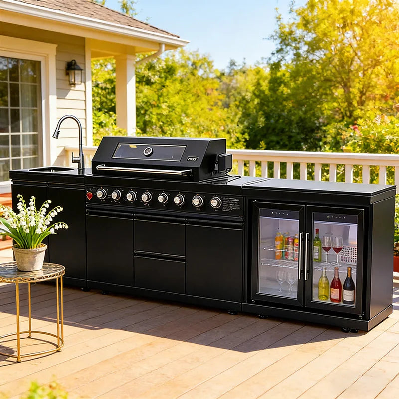 Backyard Patio Garden Outdoor Kitchen Cabinets 304 Stainless