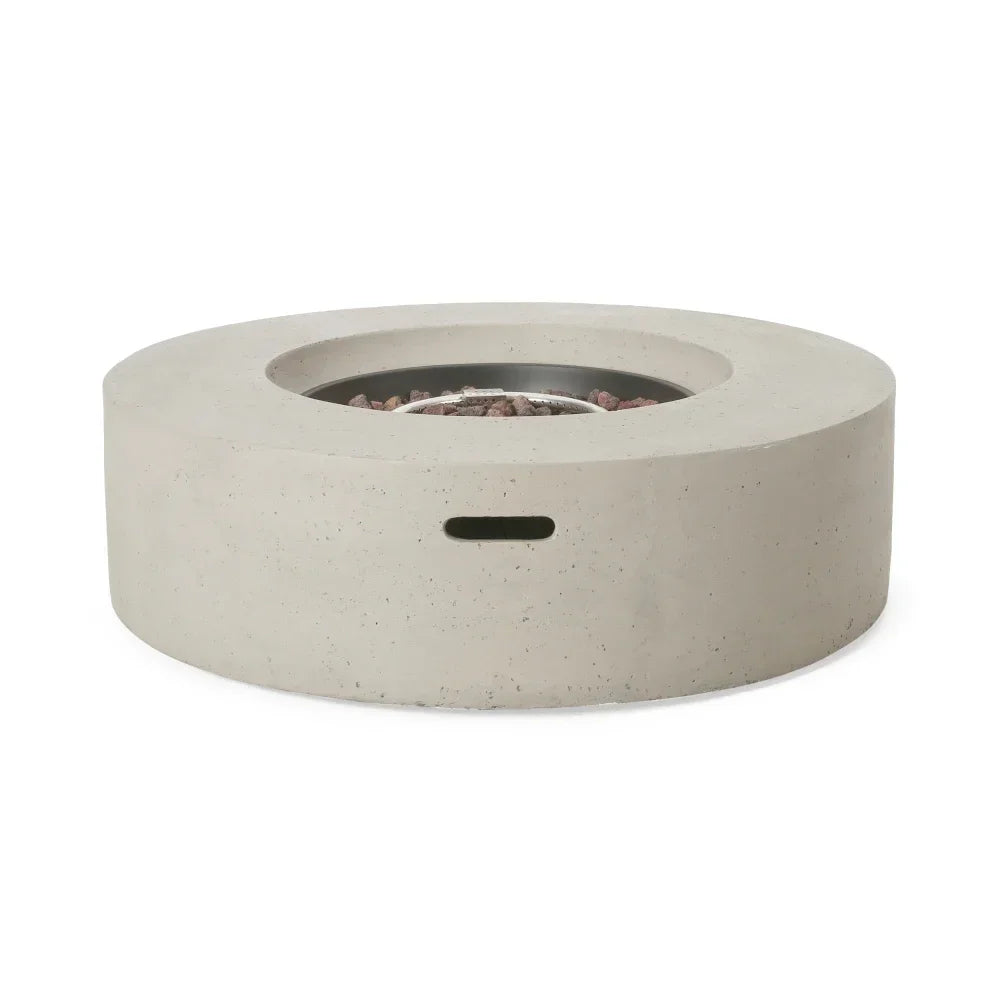 50000 BTU Round Outdoor Concrete Propane Fire Pit