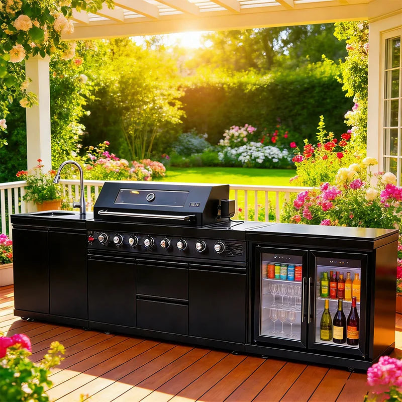 Backyard Patio Garden Outdoor Kitchen Cabinets 304 Stainless