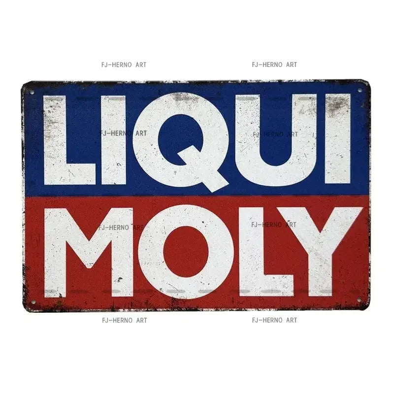 Vintage Motor Oil Gas Car Tin Sign