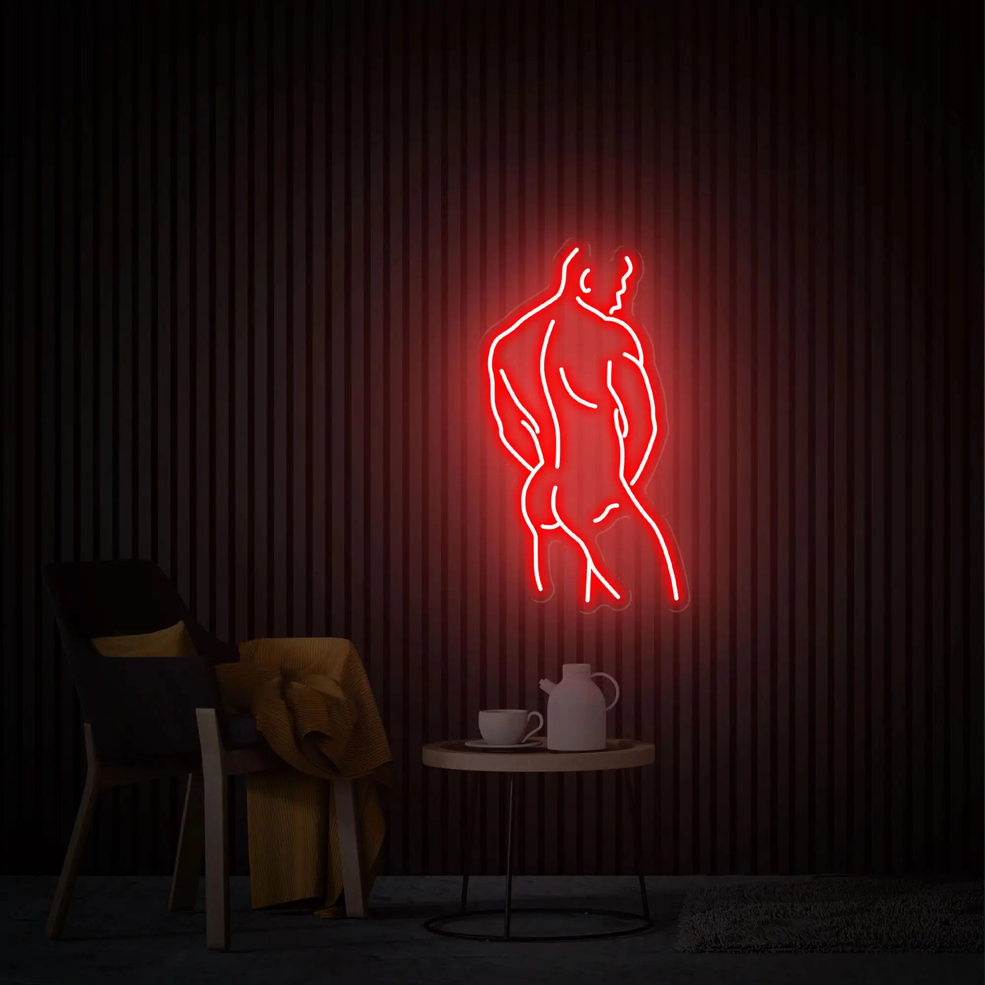 Man Neon Sign Man Art Wall Decor