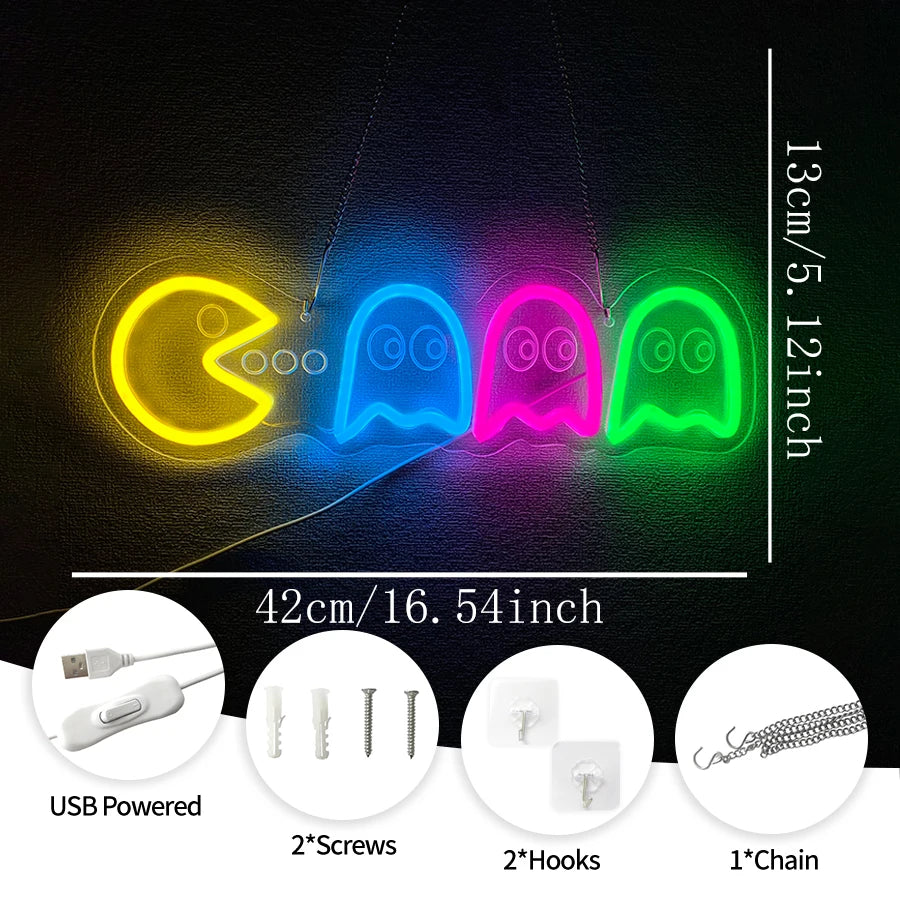 Game Neon Sign For Wall Decor