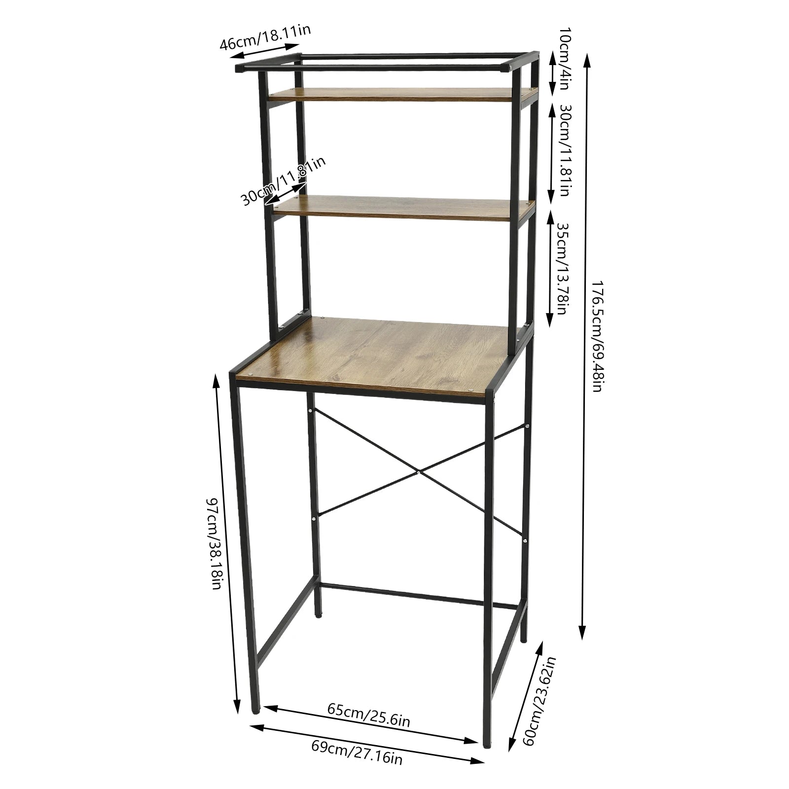 3 Tier Washer and Dryer Storage Shelf