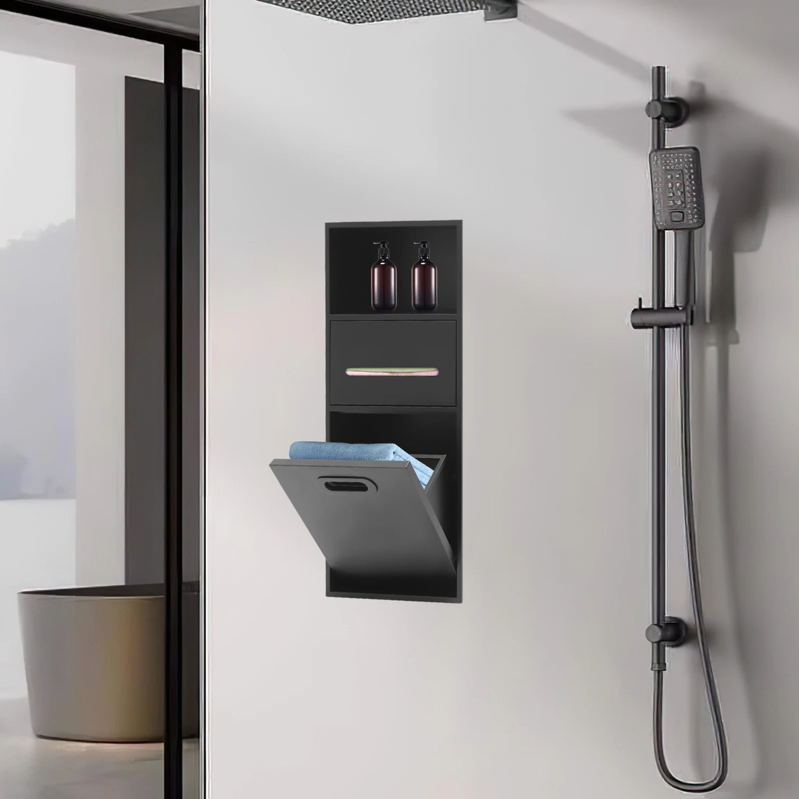 Shower  Steel Recessed Storage Cabinet