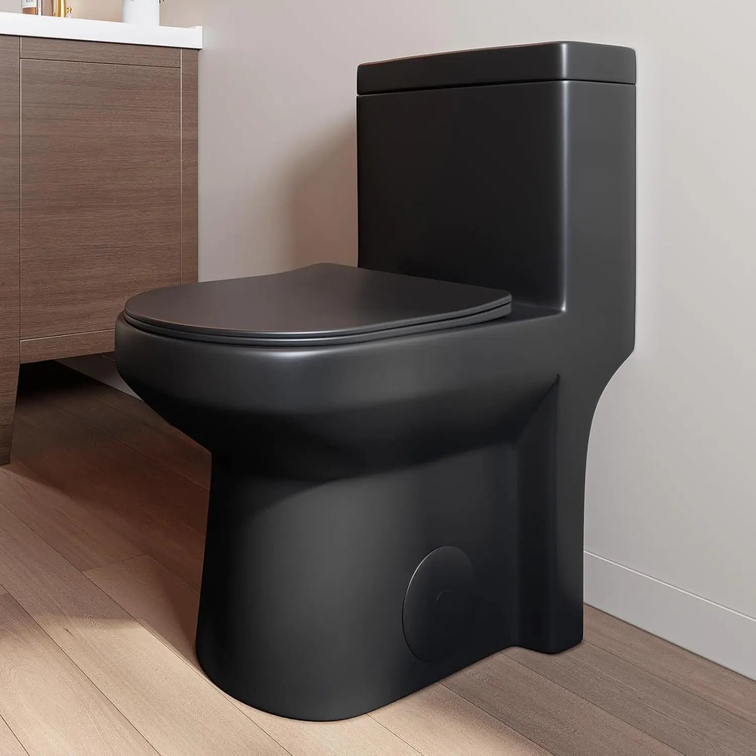 Compact One Piece Toilet for Bathroom, Space-Saving