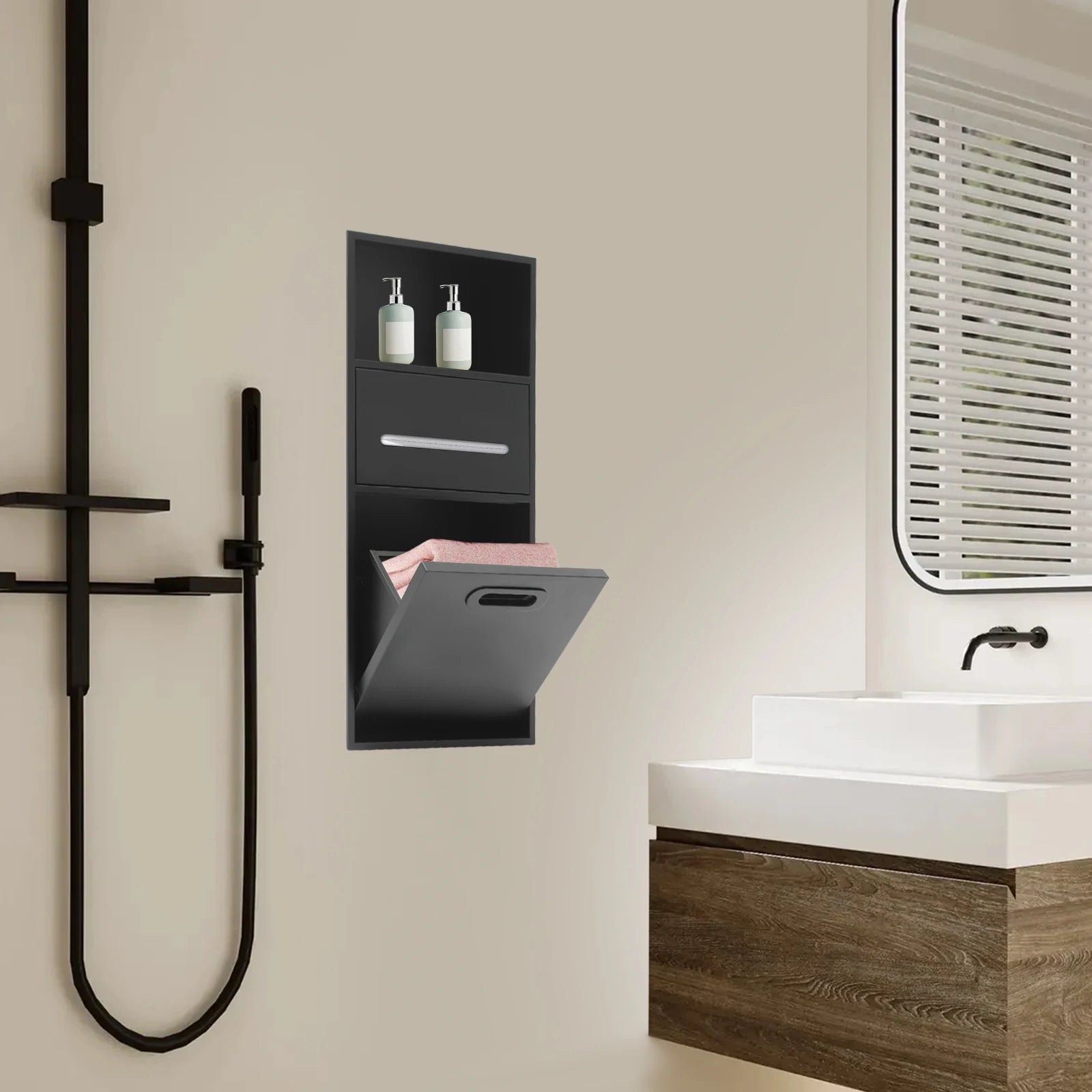 Shower  Steel Recessed Storage Cabinet