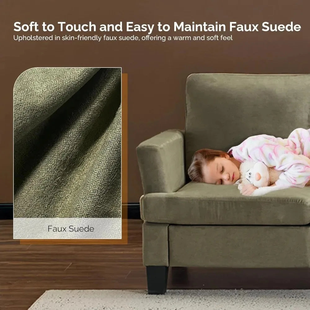 Olive Green 83" Sofa Couches