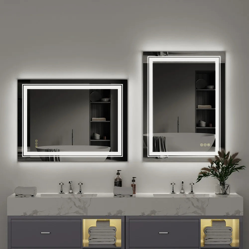 Luxury Crystal Clear LED Bathroom Mirror