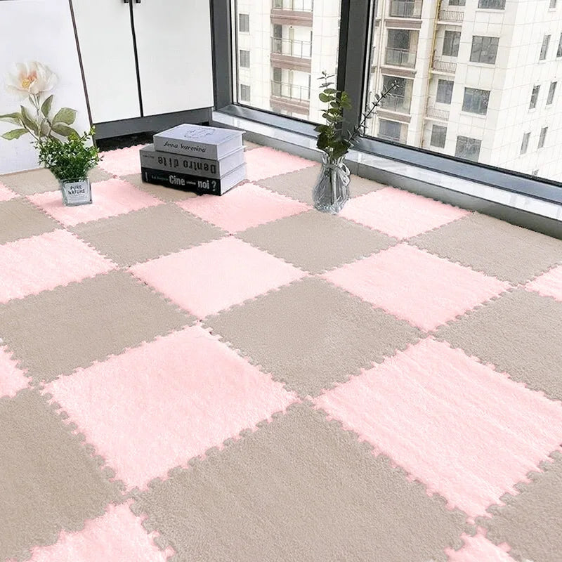 24PCS Solid interlocking foam mat - non slip